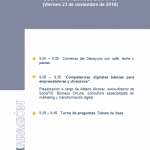 Desayuno Tecnológico con Alberto Alcocer: “Competencias digitales básicas para emprendedores y directivos”