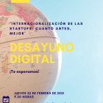 Desayuno digital CEEI "Internacionalización de las startups: cuanto antes, mejor"
