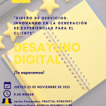 Desayuno digital CEEI "Diseño de servicios. Innovando en la generación de experiencias para el cliente"