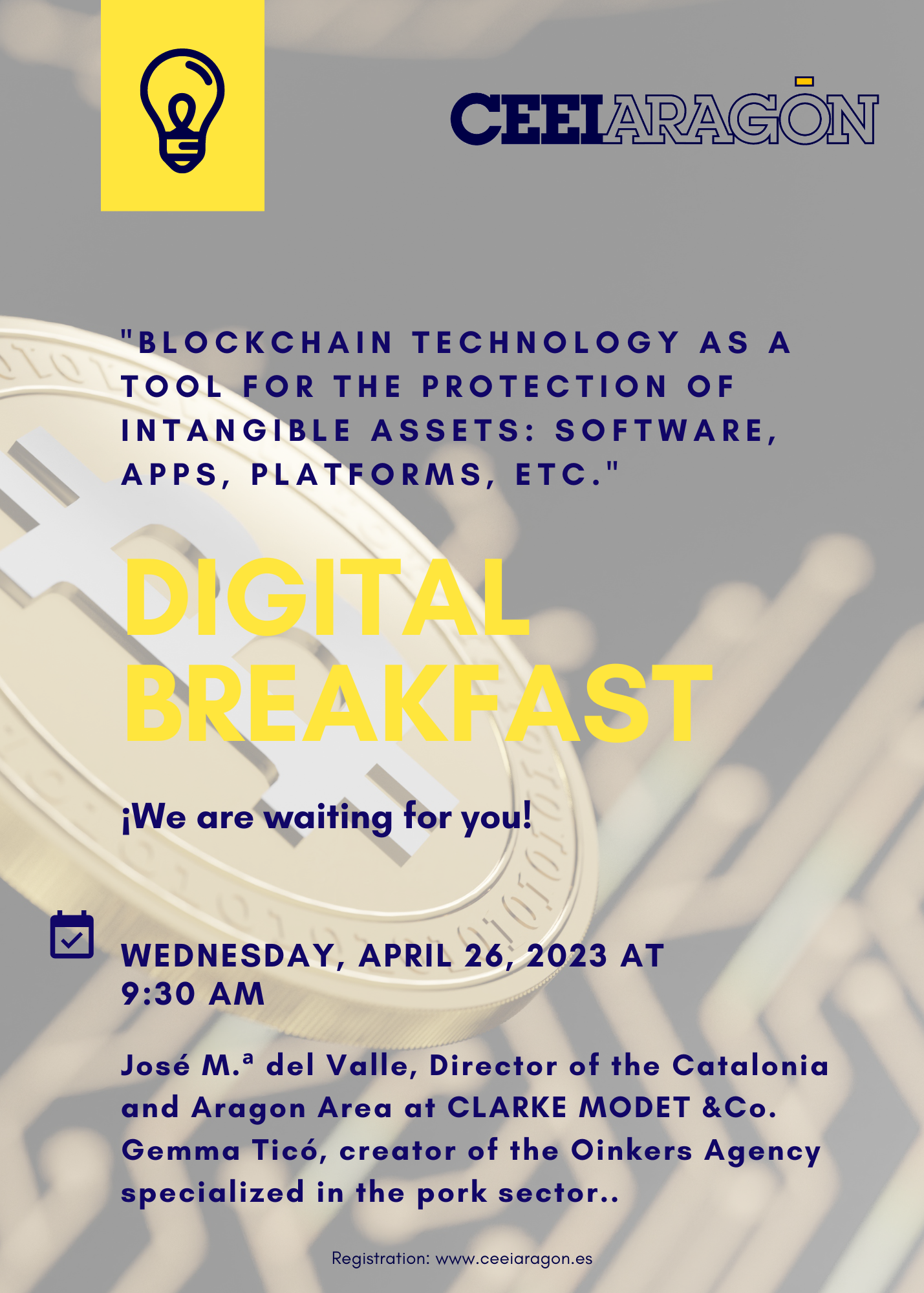 CEEI digital breakfast "Blockchain technology as a tool for the protection of intangible assets: software, apps, platforms, etc."