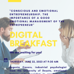 CEEI digital breakfast "Conscious and emotional entrepreneurship. The importance of a good emotional management of the entrepreneur"