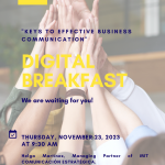 CEEI Digital Breakfast "Keys to effective business communication"