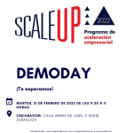 Demoday "Programa de Aceleración Empresarial SCALE UP"