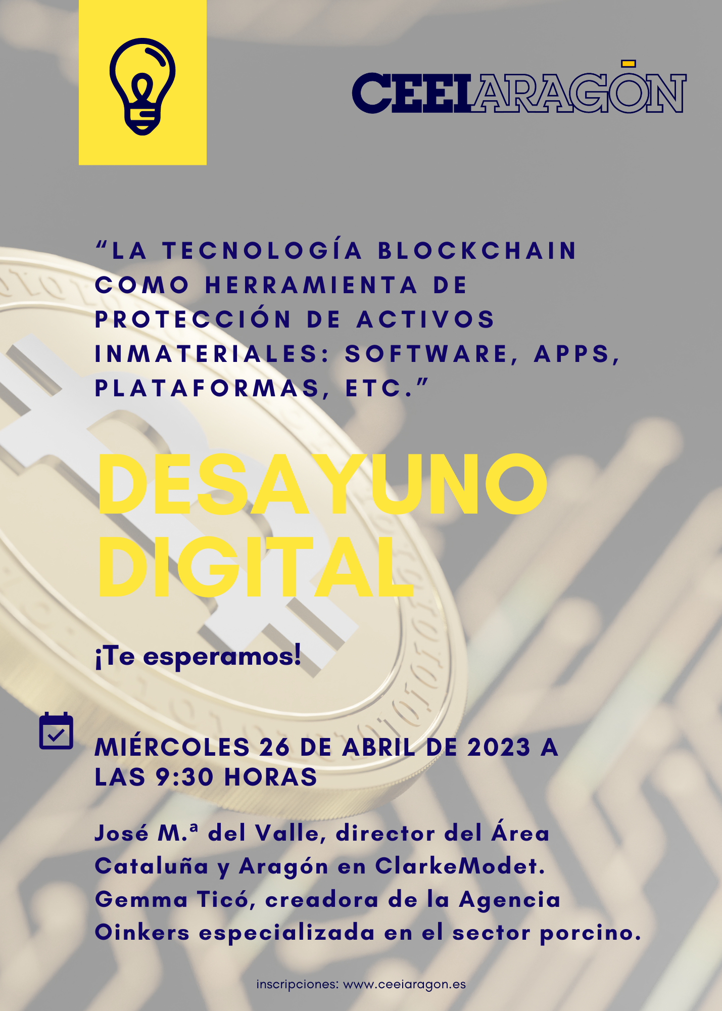 Desayuno digital CEEI “La tecnología Blockchain como herramienta de protección de activos inmateriales: software, apps, plataformas, etc.”